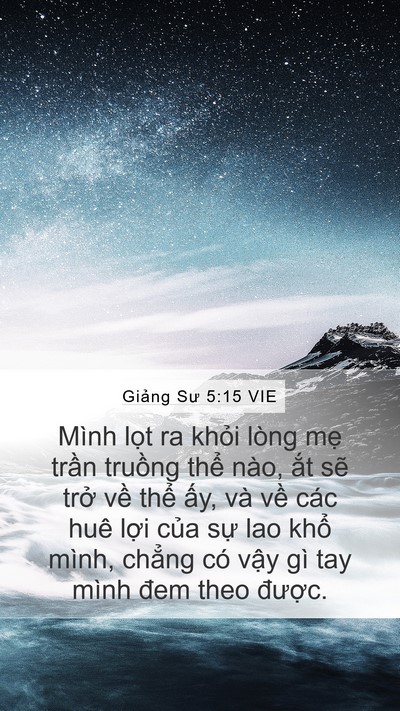 Giảng Sư 5:15 VIE Bible Verse Image