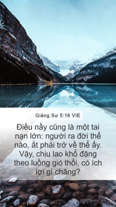 Giảng Sư 5:16 VIE Mobile Phone Wallpaper - Điều nầy cũng là một tai nạn lớn: - Mobile Bible Verse Wallpaper