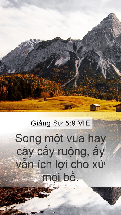 Giảng Sư 5:9 VIE Mobile Phone Wallpaper - Song một vua hay cày cấy ruộng, ấy vẫn - Mobile Bible Verse Wallpaper