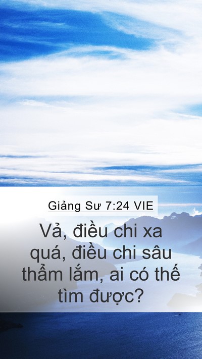 Giảng Sư 7:24 VIE Bible Verse Image