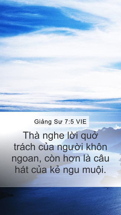 Giảng Sư 7:5 VIE Bible Verse Image