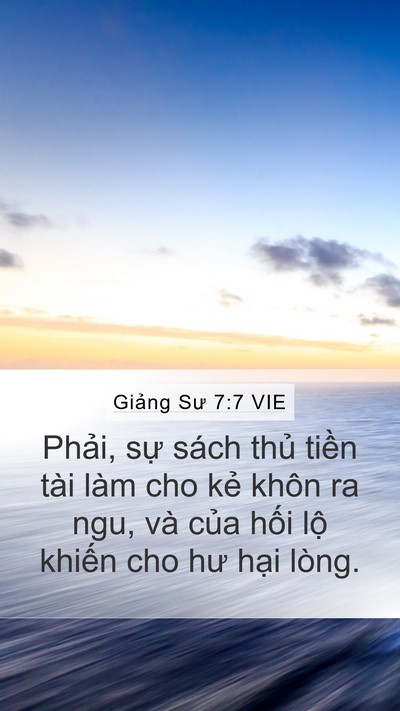 Giảng Sư 7:7 VIE Bible Verse Image
