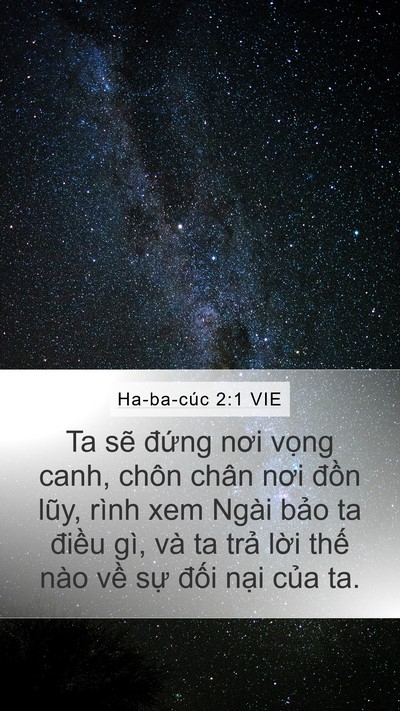 Ha-ba-cúc 2:1 VIE Bible Verse Image