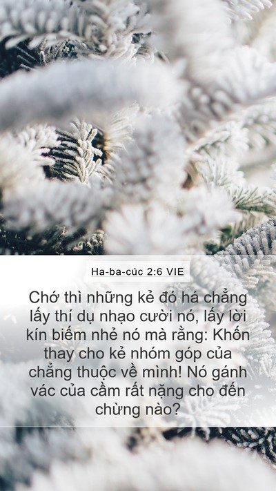 Ha-ba-cúc 2:6 VIE Bible Verse Image