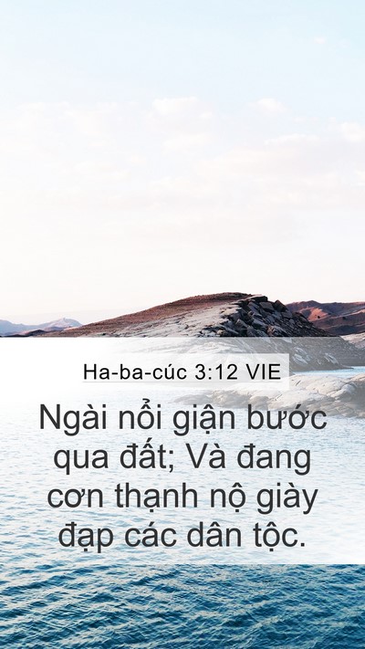 Ha-ba-cúc 3:12 VIE Bible Verse Image