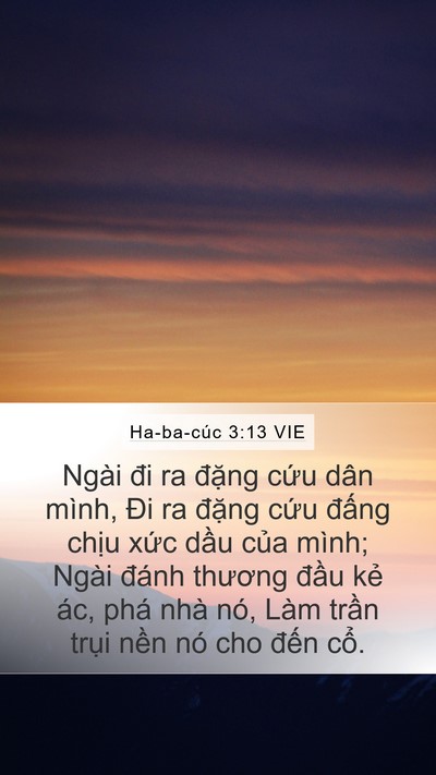 Ha-ba-cúc 3:13 VIE Bible Verse Image