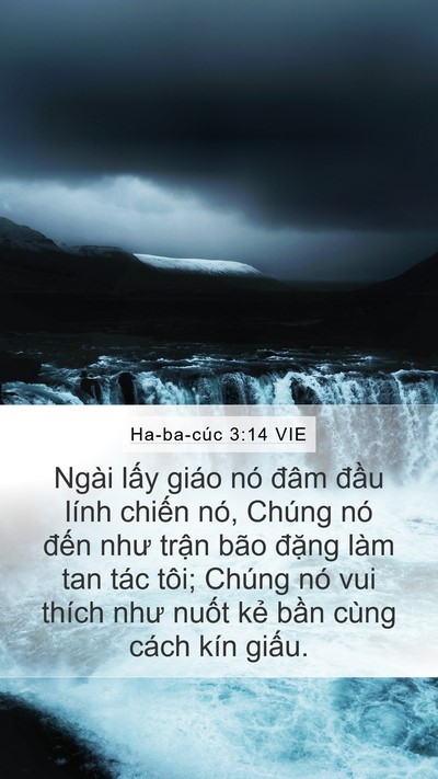 Ha-ba-cúc 3:14 VIE Bible Verse Image