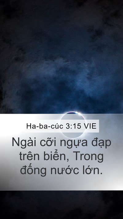 Ha-ba-cúc 3:15 VIE Bible Verse Image