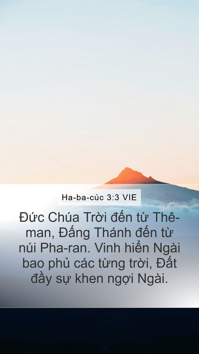 Ha-ba-cúc 3:3 VIE Bible Verse Image