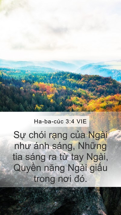 Ha-ba-cúc 3:4 VIE Bible Verse Image