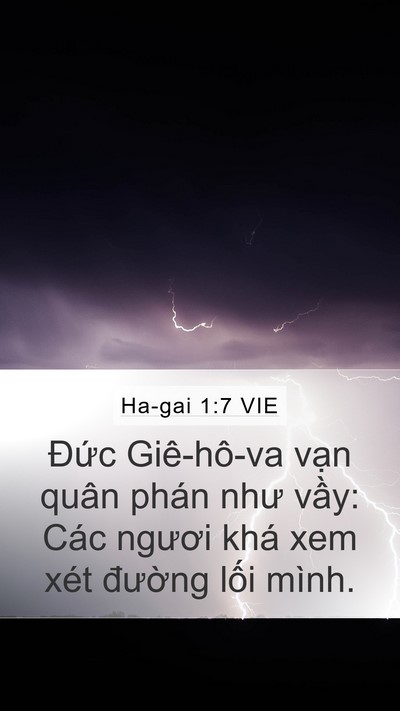 Ha-gai 1:7 VIE Mobile Phone Wallpaper - Đức Giê-hô-va vạn quân phán như vầy: - Mobile Bible Verse Wallpaper