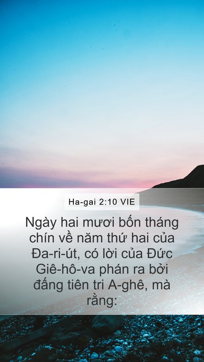 Ha-gai 2:10 VIE Bible Verse Image