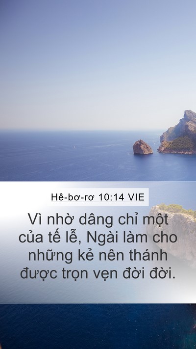 Hê-bơ-rơ 10:14 VIE Bible Verse Image