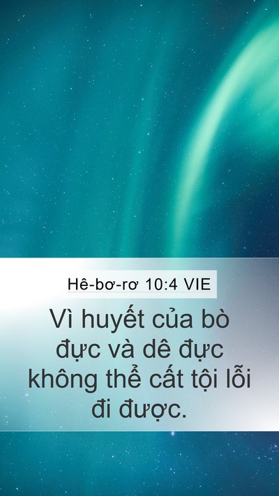 Hê-bơ-rơ 10:4 VIE Bible Verse Image