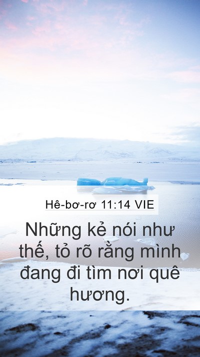 Hê-bơ-rơ 11:14 VIE Bible Verse Image