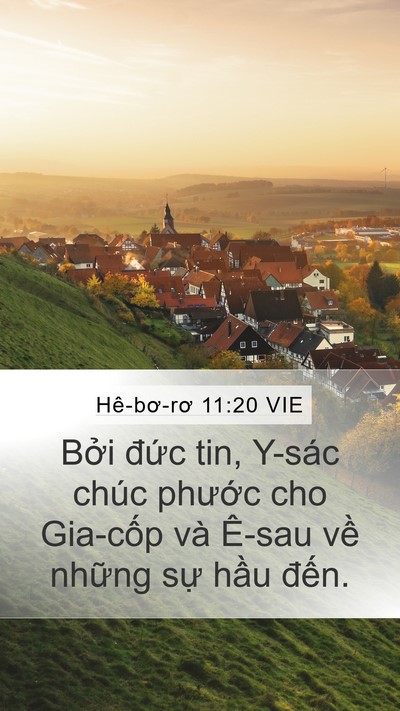 Hê-bơ-rơ 11:20 VIE Bible Verse Image