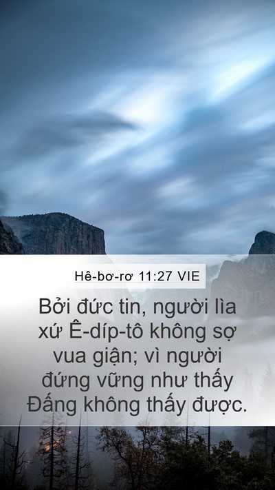 Hê-bơ-rơ 11:27 VIE Bible Verse Image