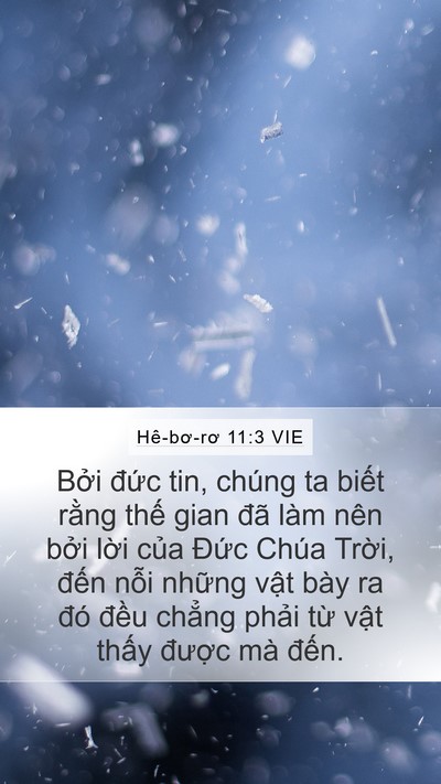 Hê-bơ-rơ 11:3 VIE Bible Verse Image