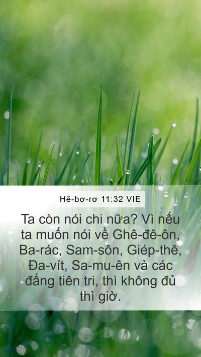 Hê-bơ-rơ 11:32 VIE Bible Verse Image