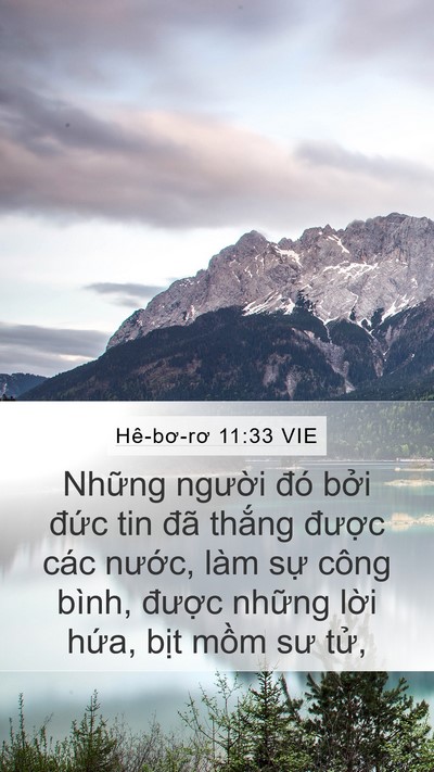 Hê-bơ-rơ 11:33 VIE Bible Verse Image