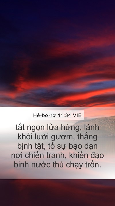 Hê-bơ-rơ 11:34 VIE Bible Verse Image