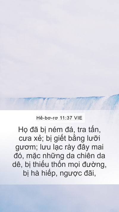 Hê-bơ-rơ 11:37 VIE Bible Verse Image