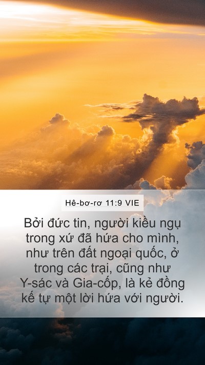 Hê-bơ-rơ 11:9 VIE Bible Verse Image