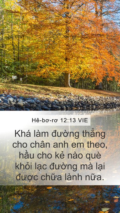 Hê-bơ-rơ 12:13 VIE Bible Verse Image