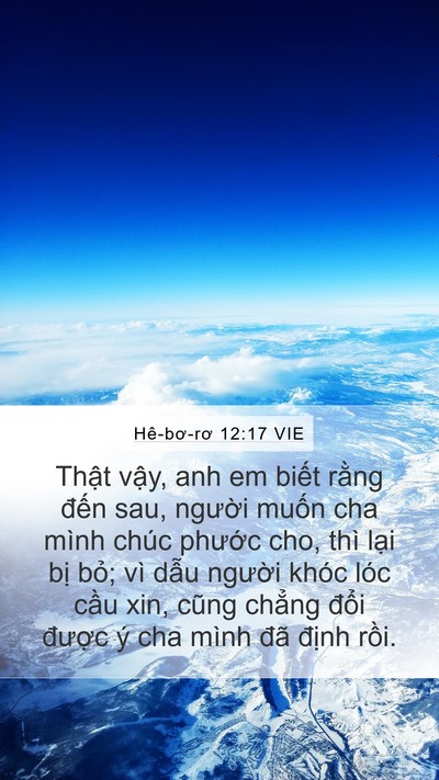 Hê-bơ-rơ 12:17 VIE Bible Verse Image