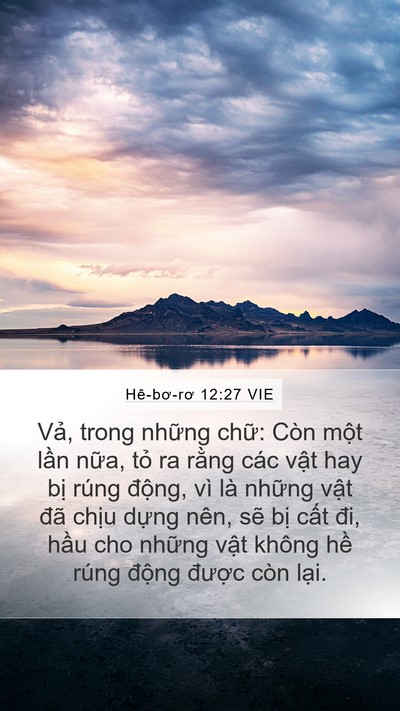 Hê-bơ-rơ 12:27 VIE Bible Verse Image