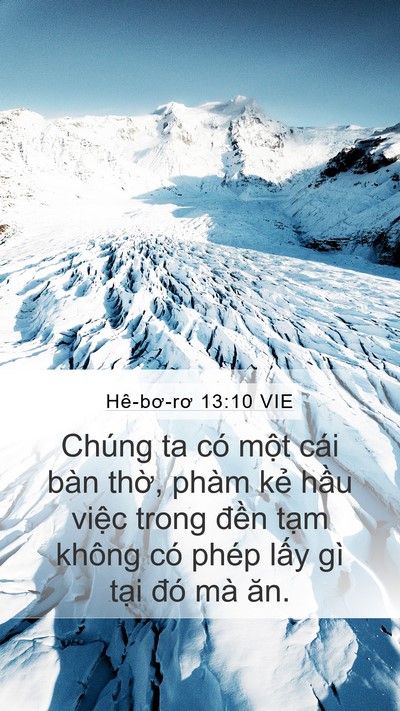 Hê-bơ-rơ 13:10 VIE Bible Verse Image