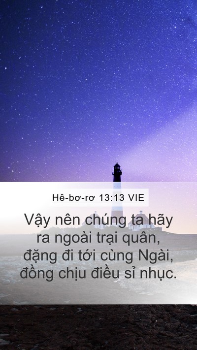 Hê-bơ-rơ 13:13 VIE Bible Verse Image