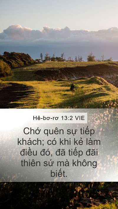 Hê-bơ-rơ 13:2 VIE Bible Verse Image