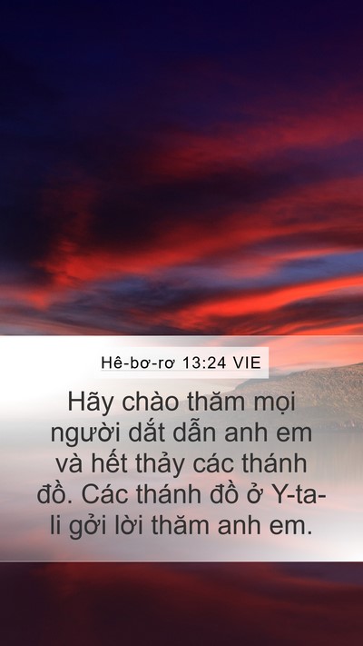 Hê-bơ-rơ 13:24 VIE Bible Verse Image