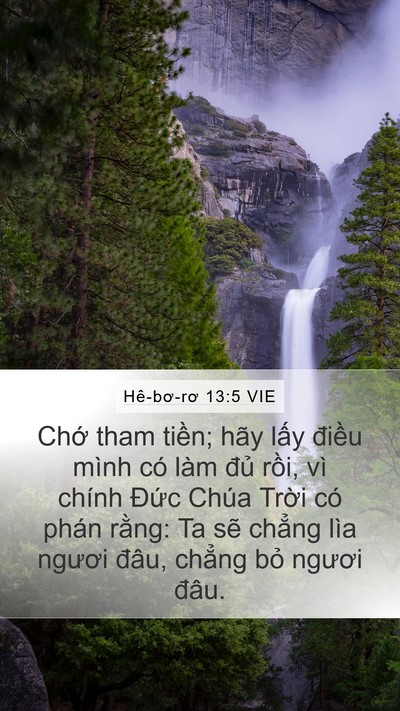 Hê-bơ-rơ 13:5 VIE Bible Verse Image