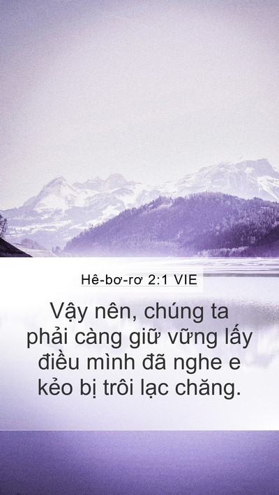 Hê-bơ-rơ 2:1 VIE Bible Verse Image