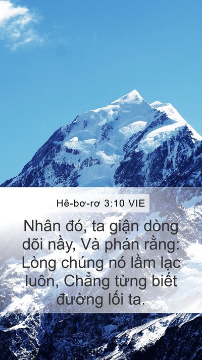 Hê-bơ-rơ 3:10 VIE Bible Verse Image