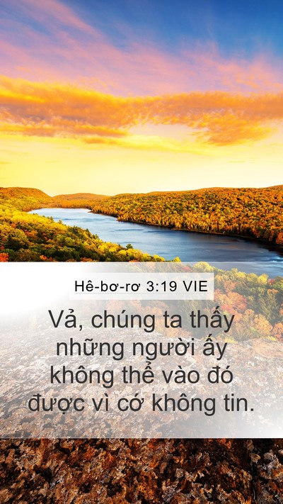 Hê-bơ-rơ 3:19 VIE Bible Verse Image