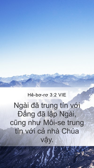 Hê-bơ-rơ 3:2 VIE Bible Verse Image