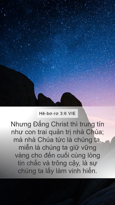 Hê-bơ-rơ 3:6 VIE Bible Verse Image