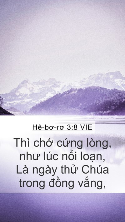 Hê-bơ-rơ 3:8 VIE Bible Verse Image