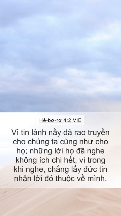 Hê-bơ-rơ 4:2 VIE Bible Verse Image