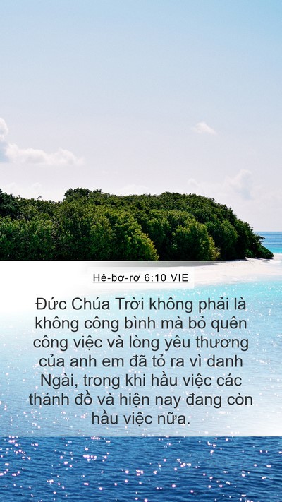 Hê-bơ-rơ 6:10 VIE Bible Verse Image