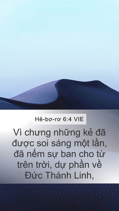 Hê-bơ-rơ 6:4 VIE Bible Verse Image