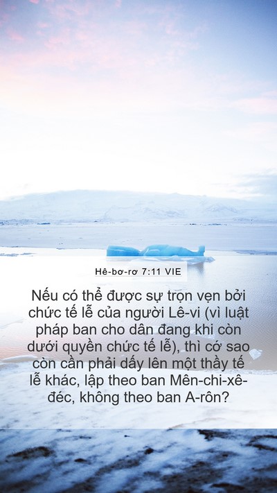 Hê-bơ-rơ 7:11 VIE Bible Verse Image