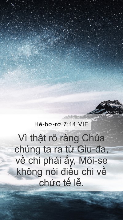 Hê-bơ-rơ 7:14 VIE Bible Verse Image