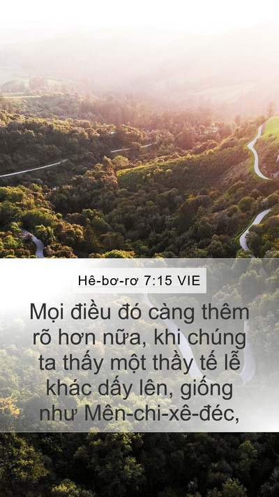 Hê-bơ-rơ 7:15 VIE Bible Verse Image