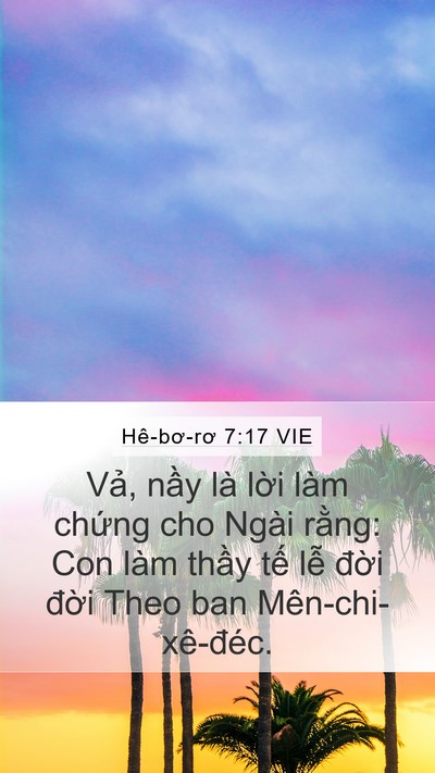 Hê-bơ-rơ 7:17 VIE Bible Verse Image