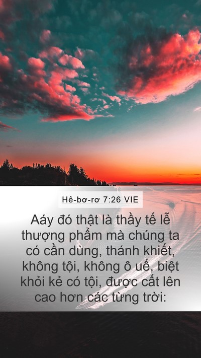 Hê-bơ-rơ 7:26 VIE Bible Verse Image