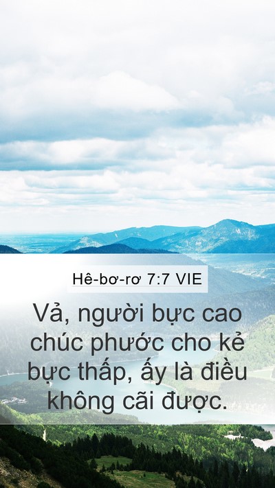Hê-bơ-rơ 7:7 VIE Bible Verse Image